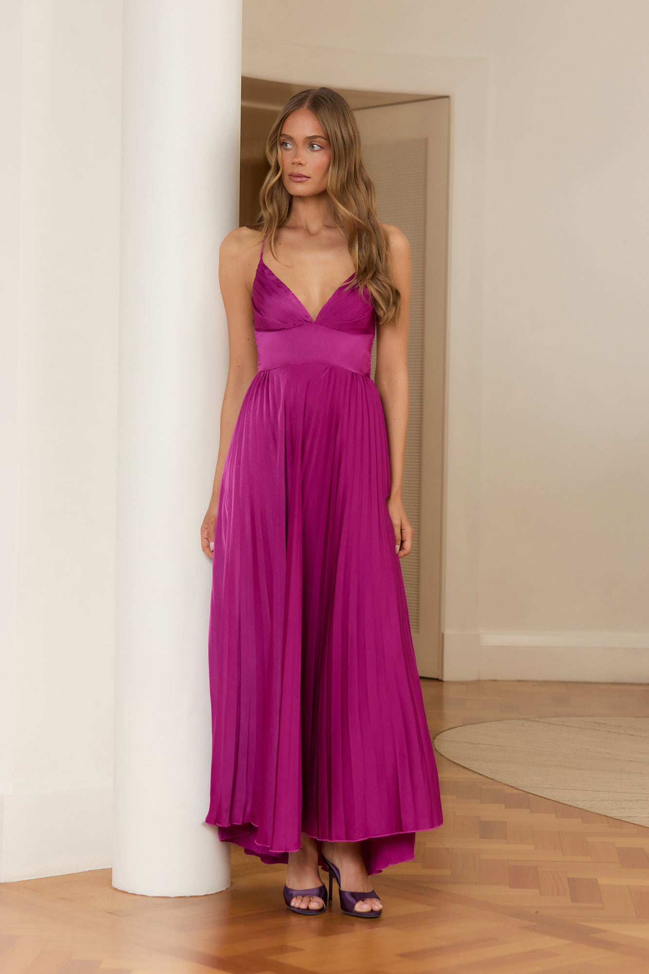Sundown Rendezvous Maxi Dress Plum