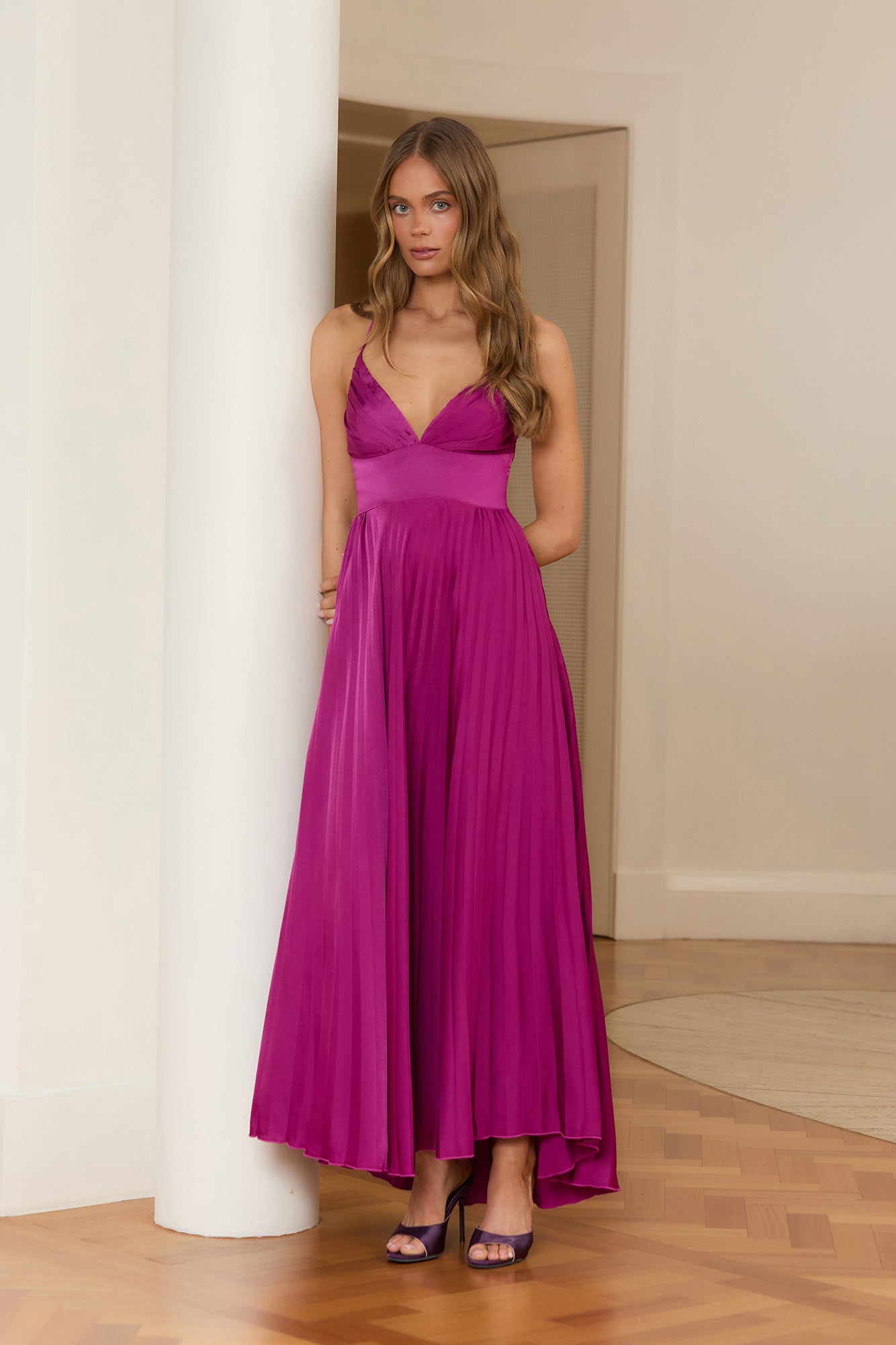 Sundown Rendezvous Maxi Dress Plum