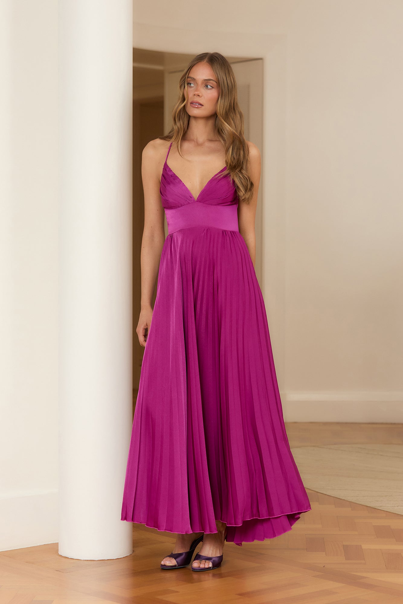 Sundown Rendezvous Maxi Dress Plum