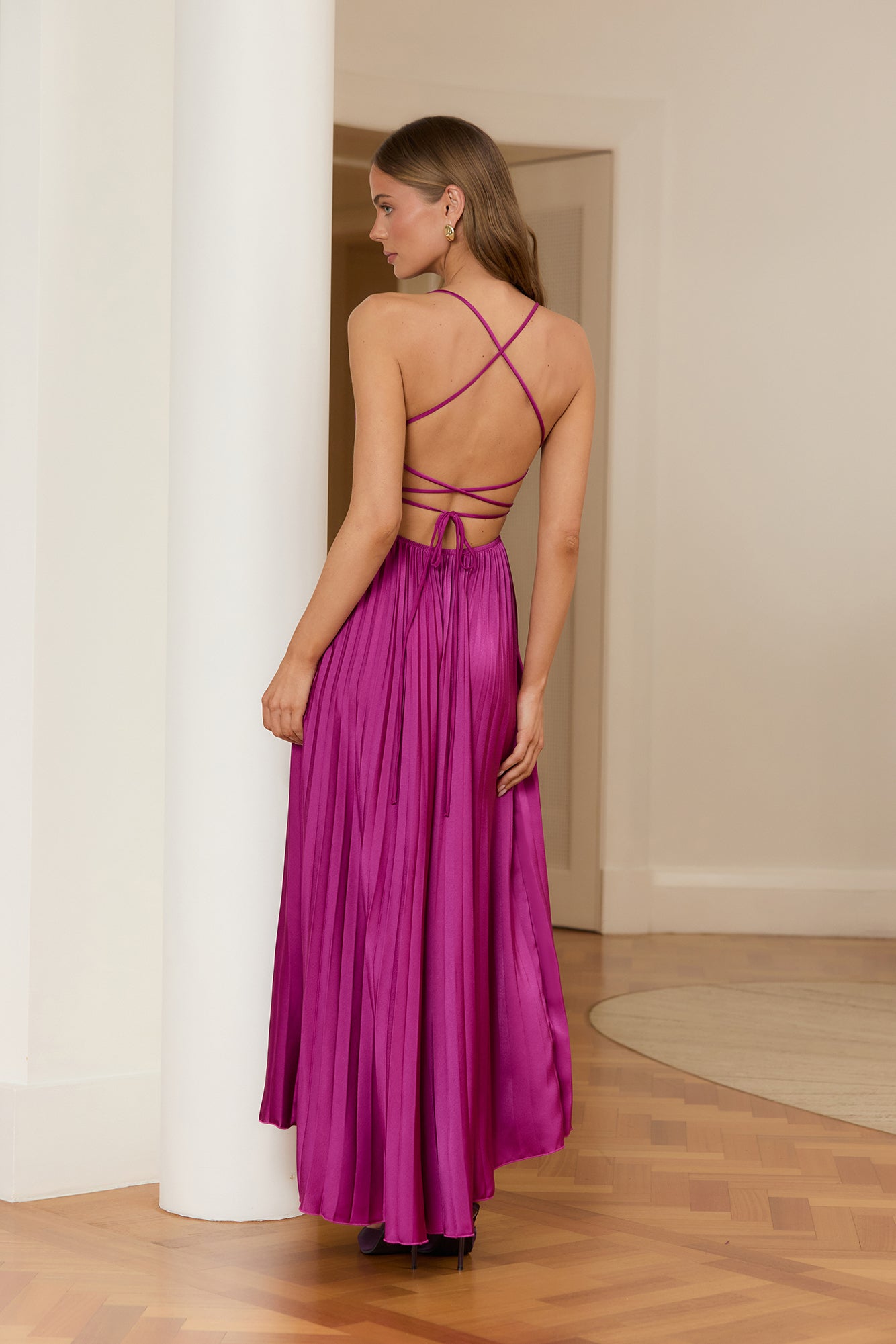 Sundown Rendezvous Maxi Dress Plum