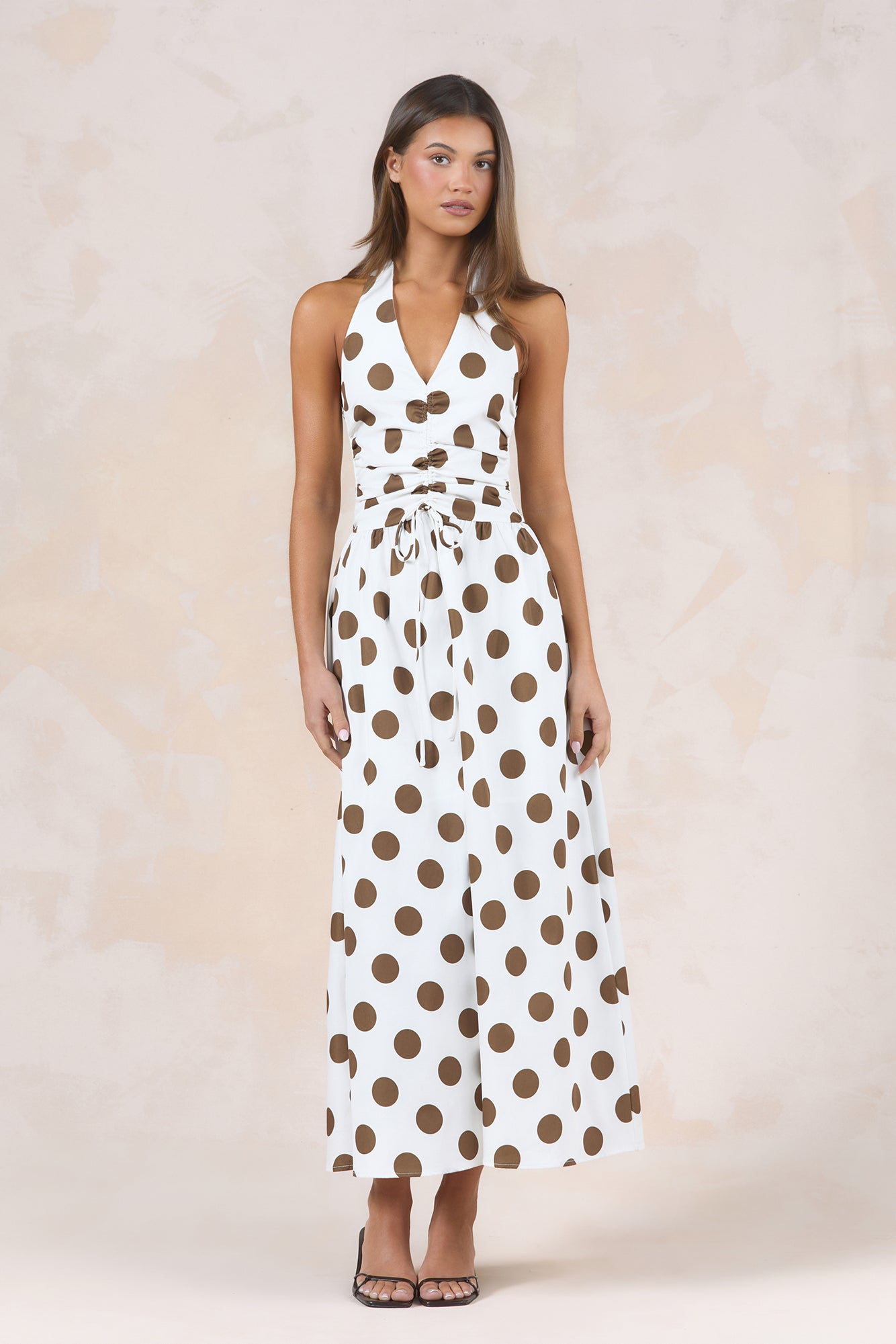 Chic Riviera Halter Maxi Dress