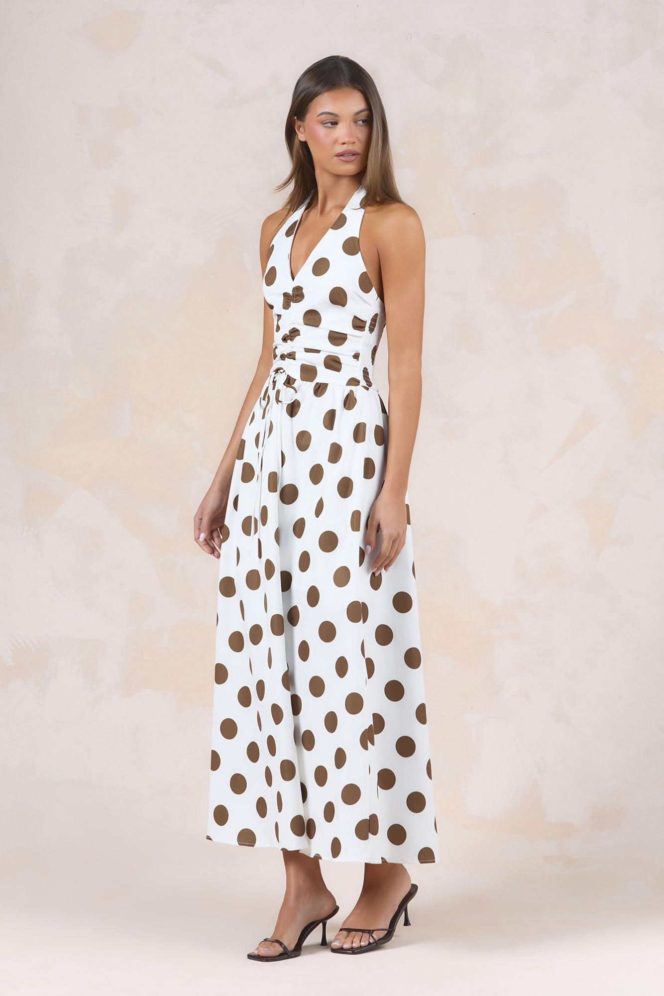 Chic Riviera Halter Maxi Dress