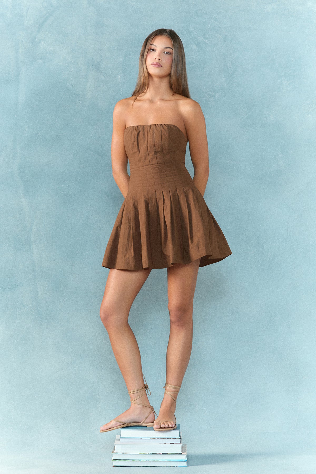 brown strapless mini dress Days Of Romance and romantic date nights Duffield Lane SIZE:3X Romantic Lace A-Line Wedding
