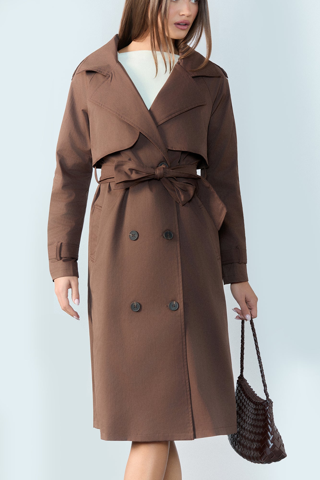 Piccadilly Trench Coat Chocolate