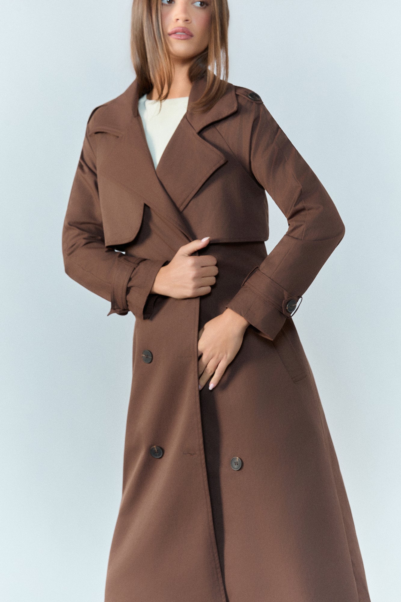 Piccadilly Trench Coat Chocolate