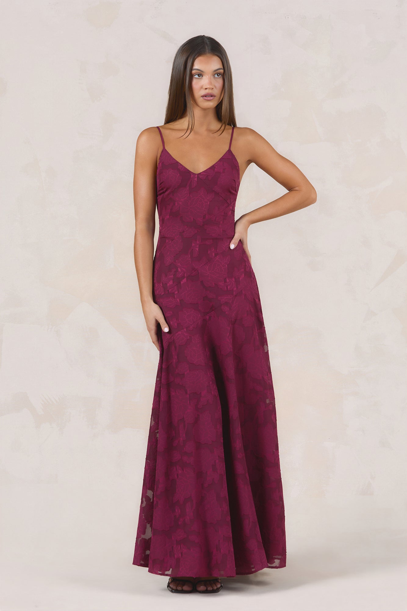 Dancing Spark Maxi Dress Wine