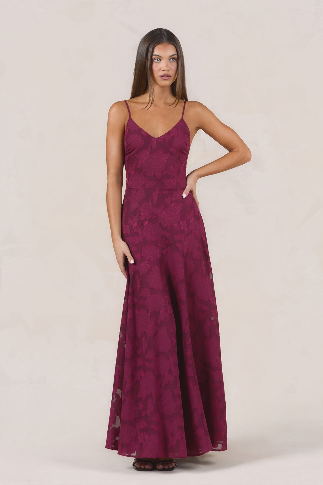 Dancing Spark Maxi Dress Wine