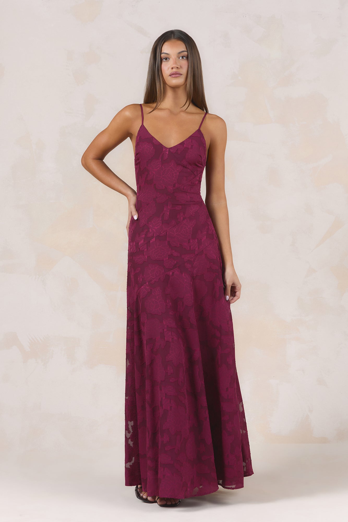 Dancing Spark Maxi Dress Wine