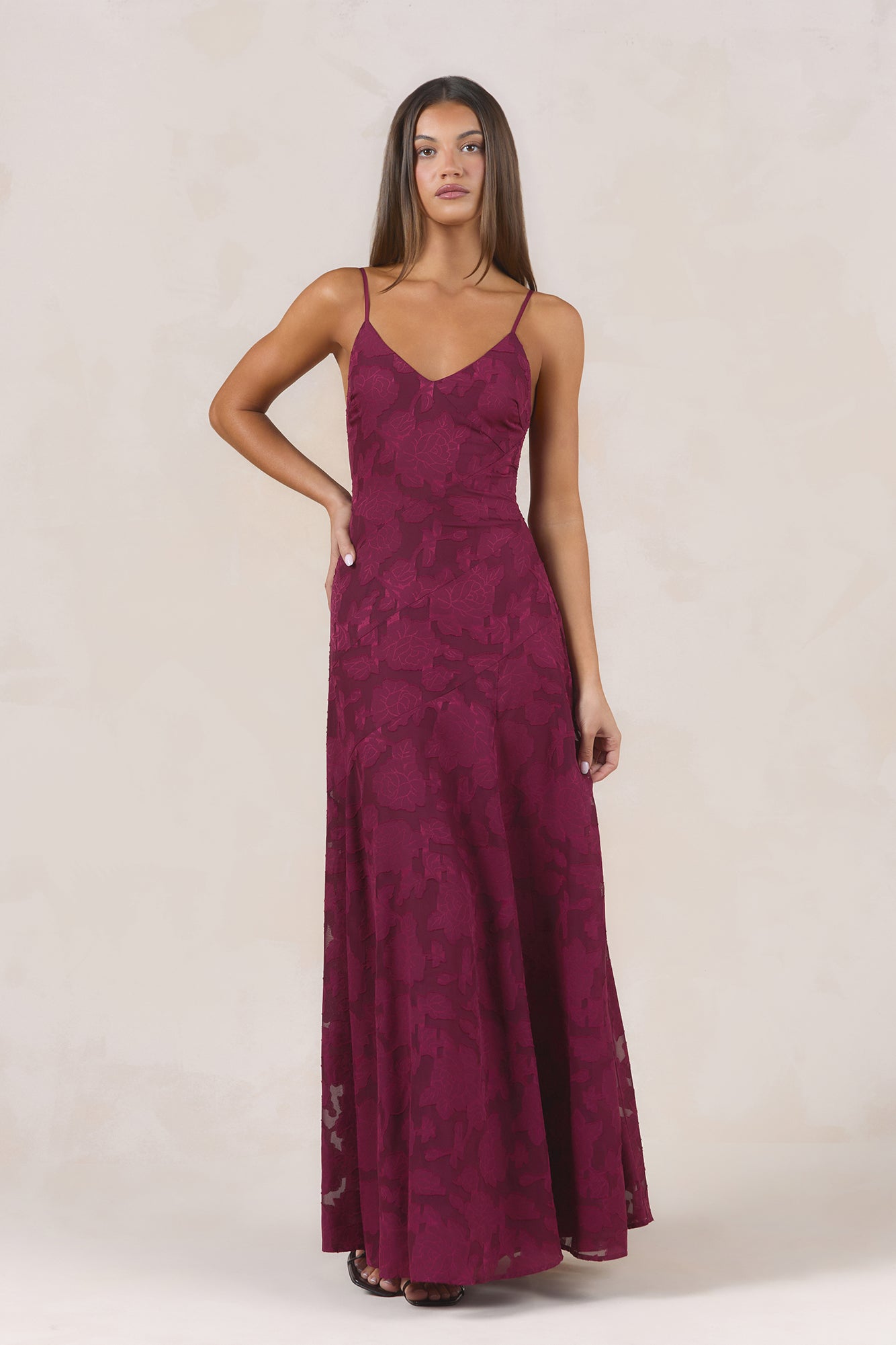 Dancing Spark Maxi Dress Wine