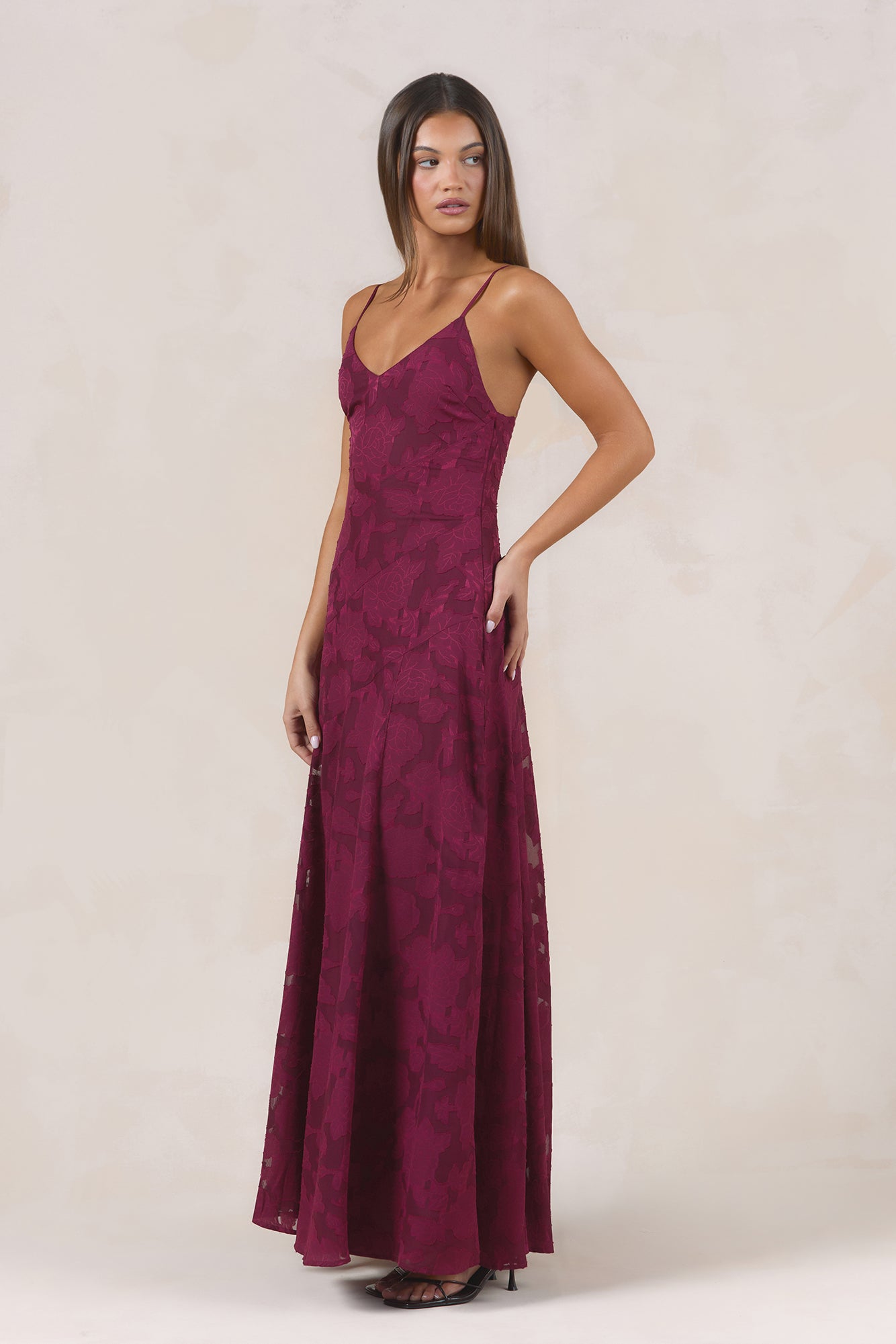 Dancing Spark Maxi Dress Wine