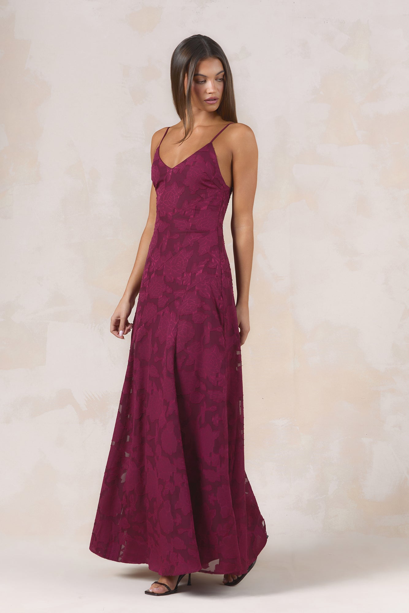 Dancing Spark Maxi Dress Wine