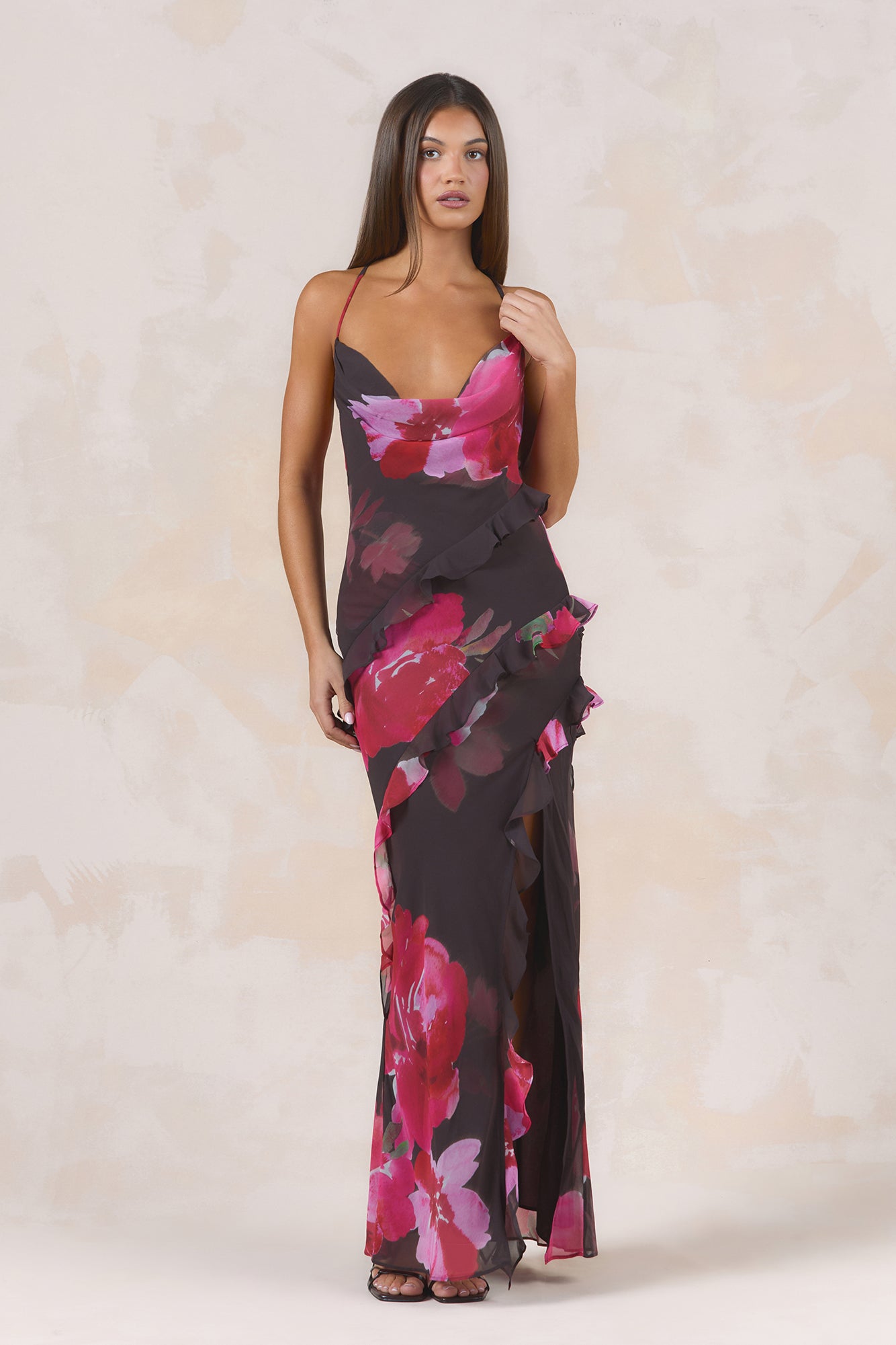 Kissed By Sun Maxi Dress Jardin Floral Print