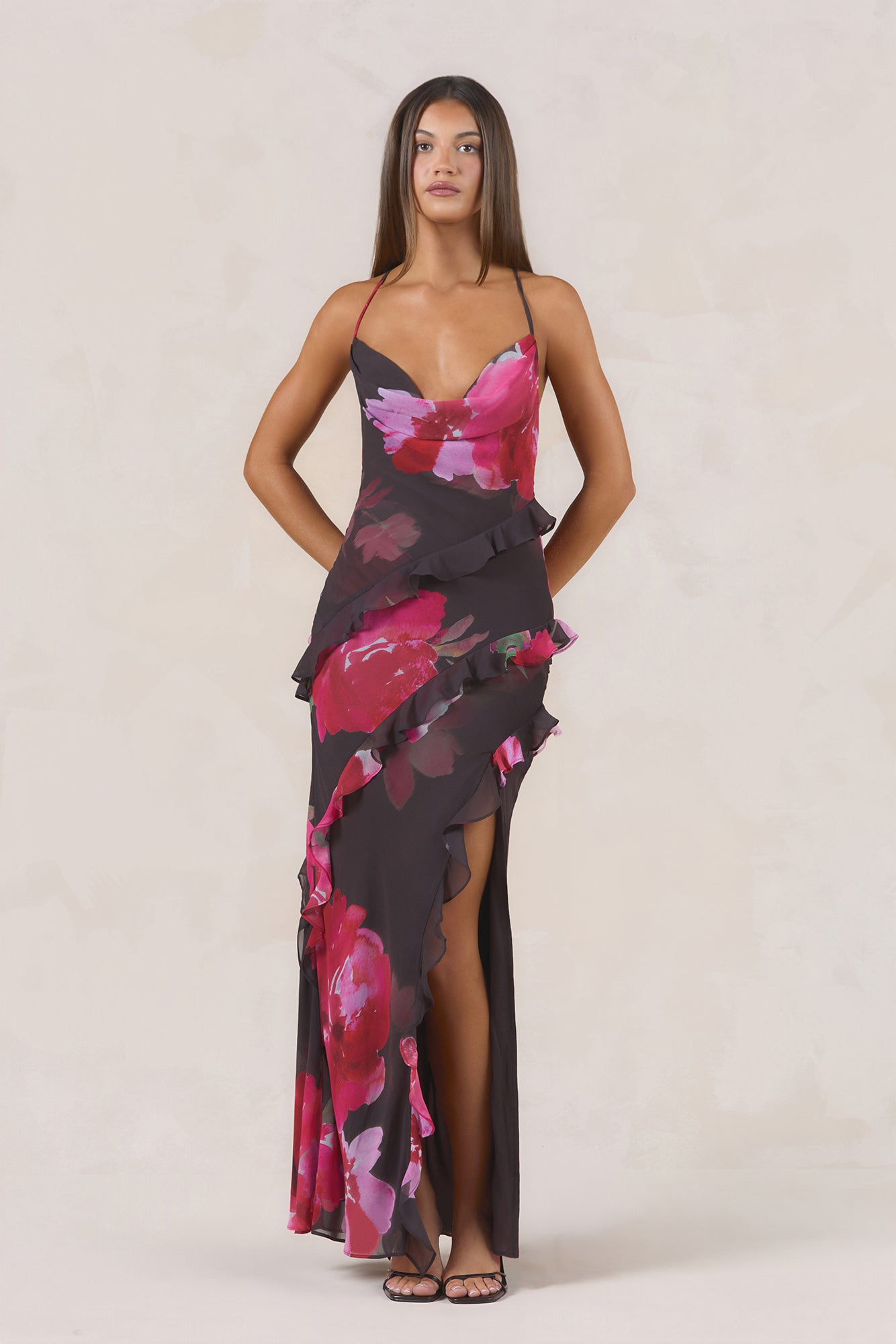 Kissed By Sun Maxi Dress Jardin Floral Print