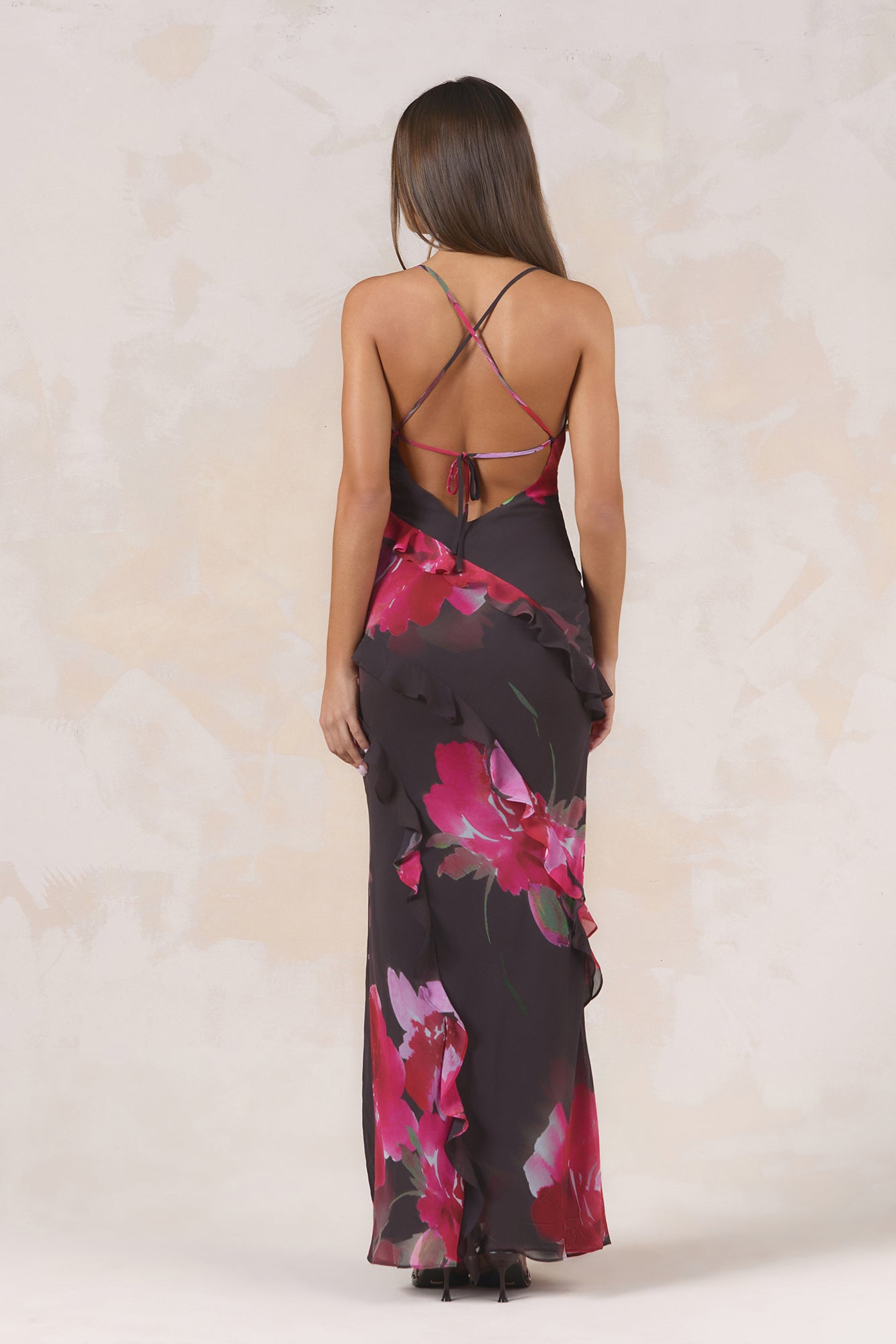 Kissed By Sun Maxi Dress Jardin Floral Print