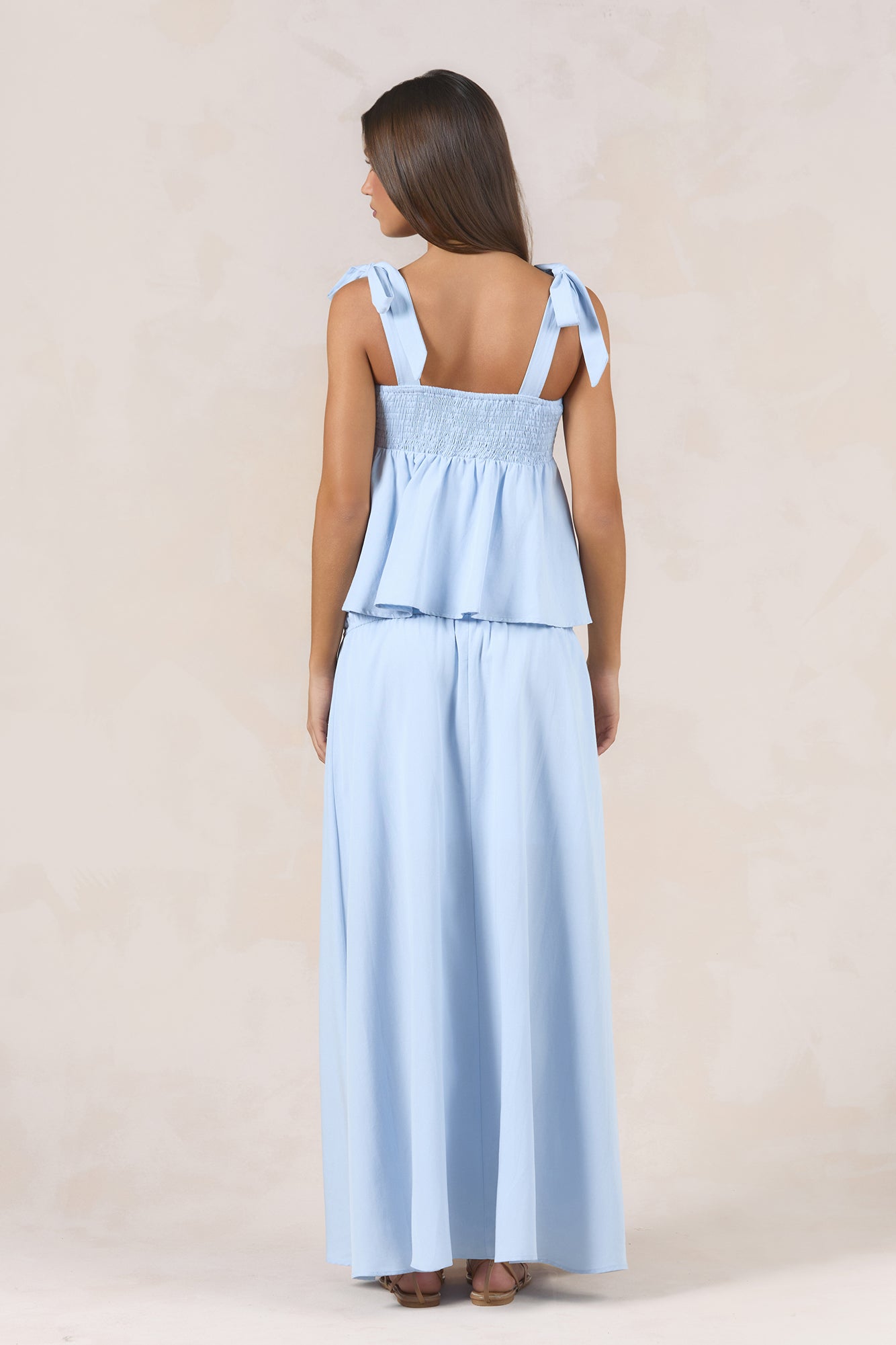 Glass Hearts Maxi Skirt Blue