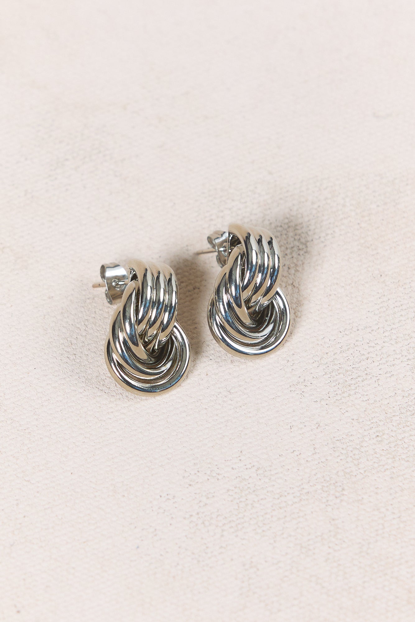 Intertwined Soul Earrings Silver