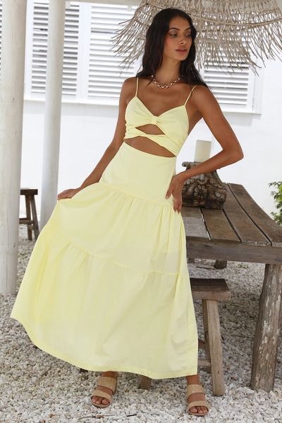 Make It Natural Maxi Dress Yellow