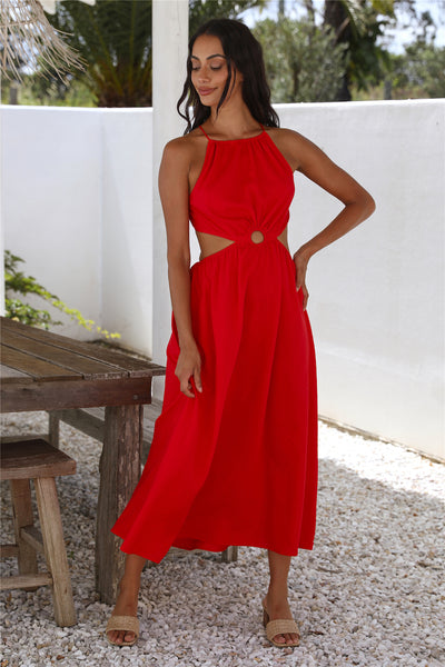 Aulma Maxi Dress Red