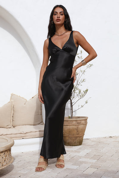 Just With You Maxi Dress Black