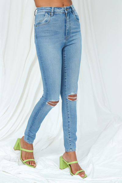 ROLLA'S Eastcoast Ankle Jeans Ocean Worn--TO HM