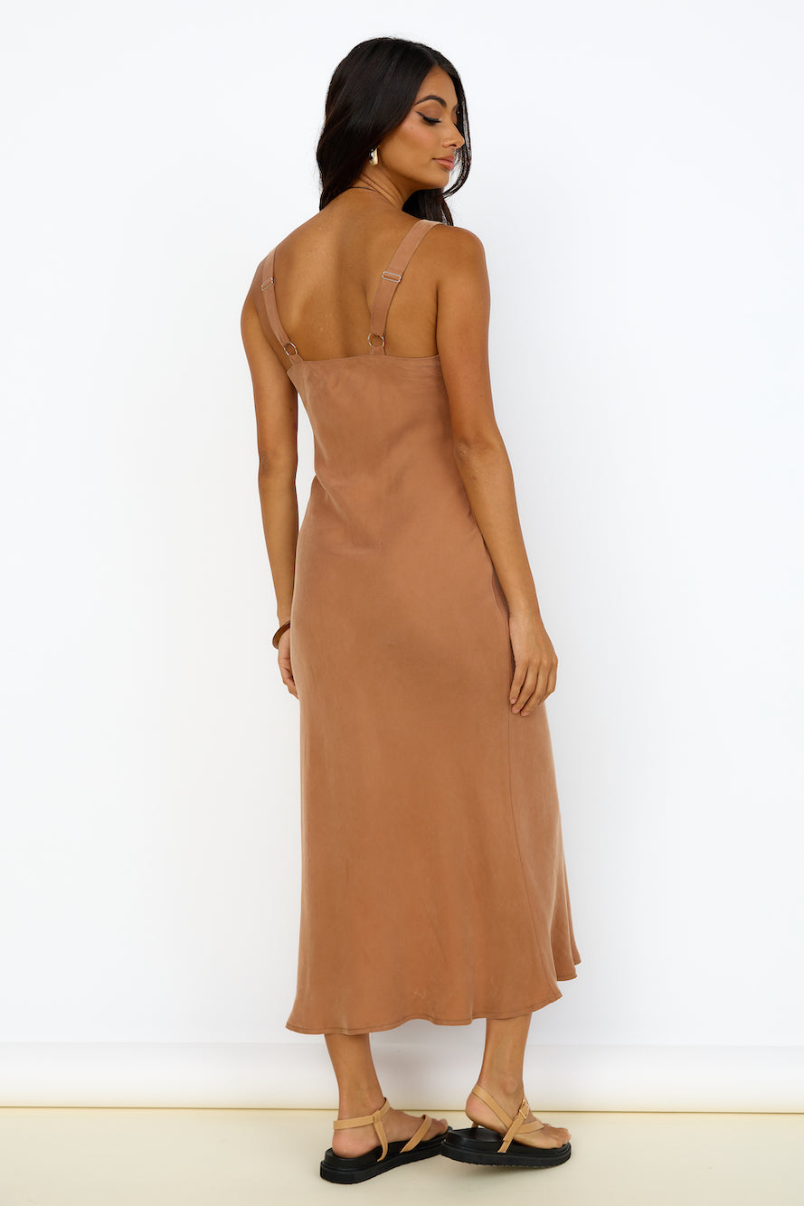 nude lucy brown maxi dress Shop Sia Cupro Slip Dress in Chico
