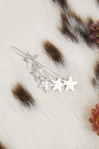 Caught In The Constellation Hair Clip Silver