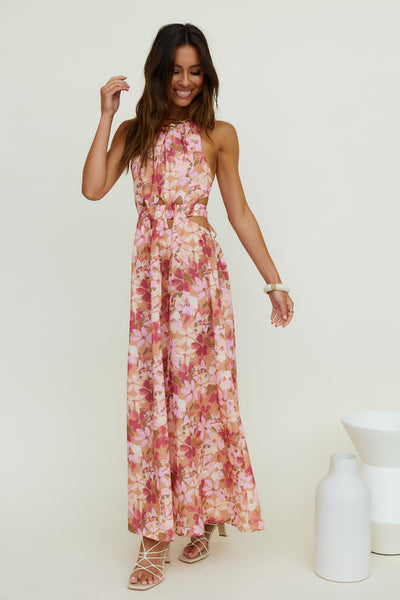 By The Breakwater Maxi Dress Brown