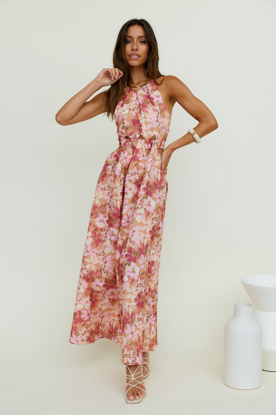 By The Breakwater Maxi Dress Brown Fortunate One