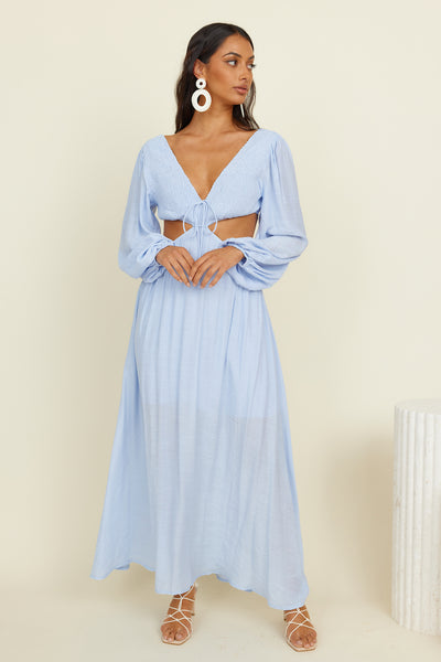 Chase Your Bliss Maxi Dress Blue