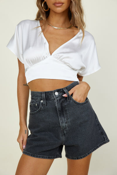 Out Of Mind Crop Top White