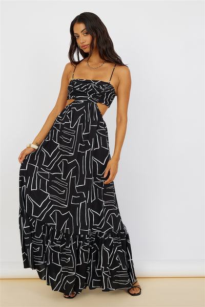 Times Have Changed Maxi Dress Black