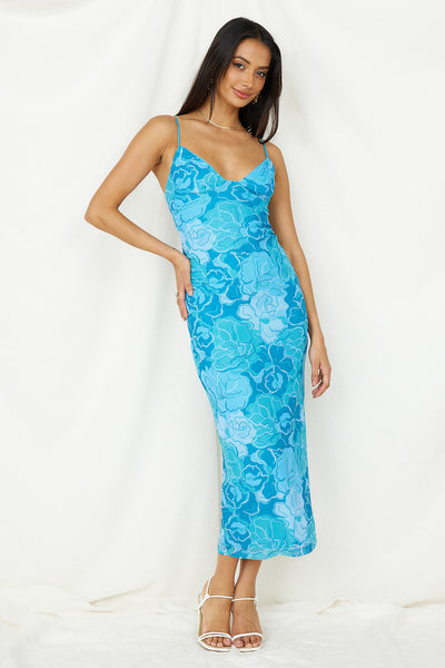 With Grace Maxi Dress Blue