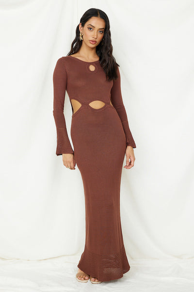 The One That Got Away Maxi Dress Brown