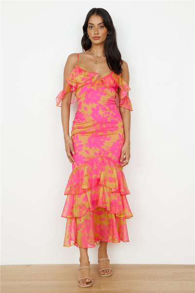 Party On Maxi Dress Pink
