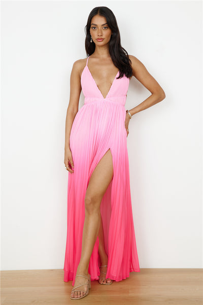 HELLO MOLLY Love Letter To You Maxi Dress Pink