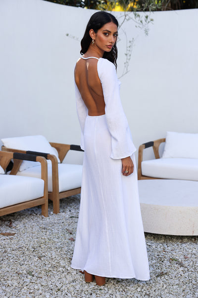 SNDYS Dahlia Maxi Dress White