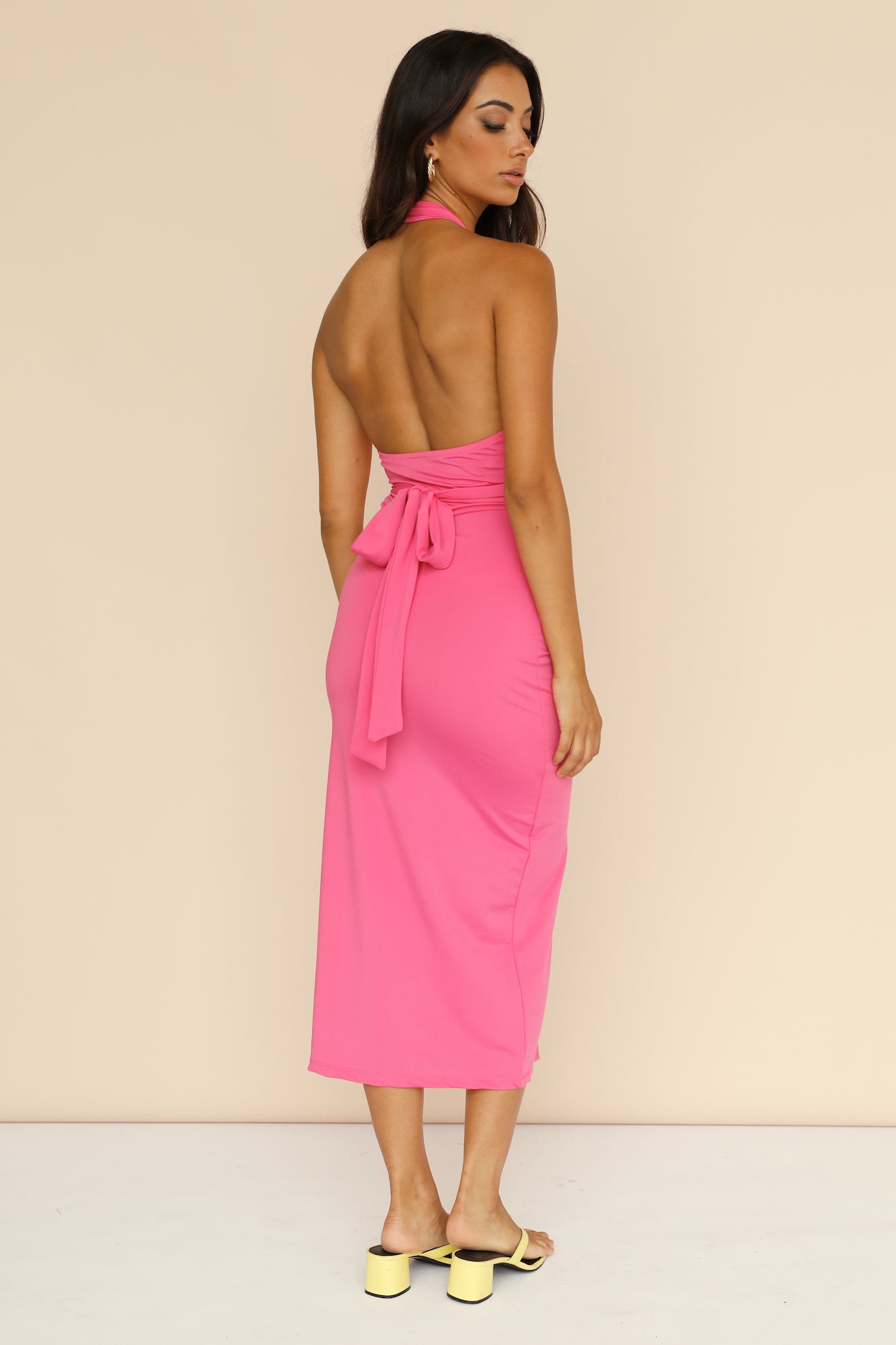 Note To Self Midi Dress Pink