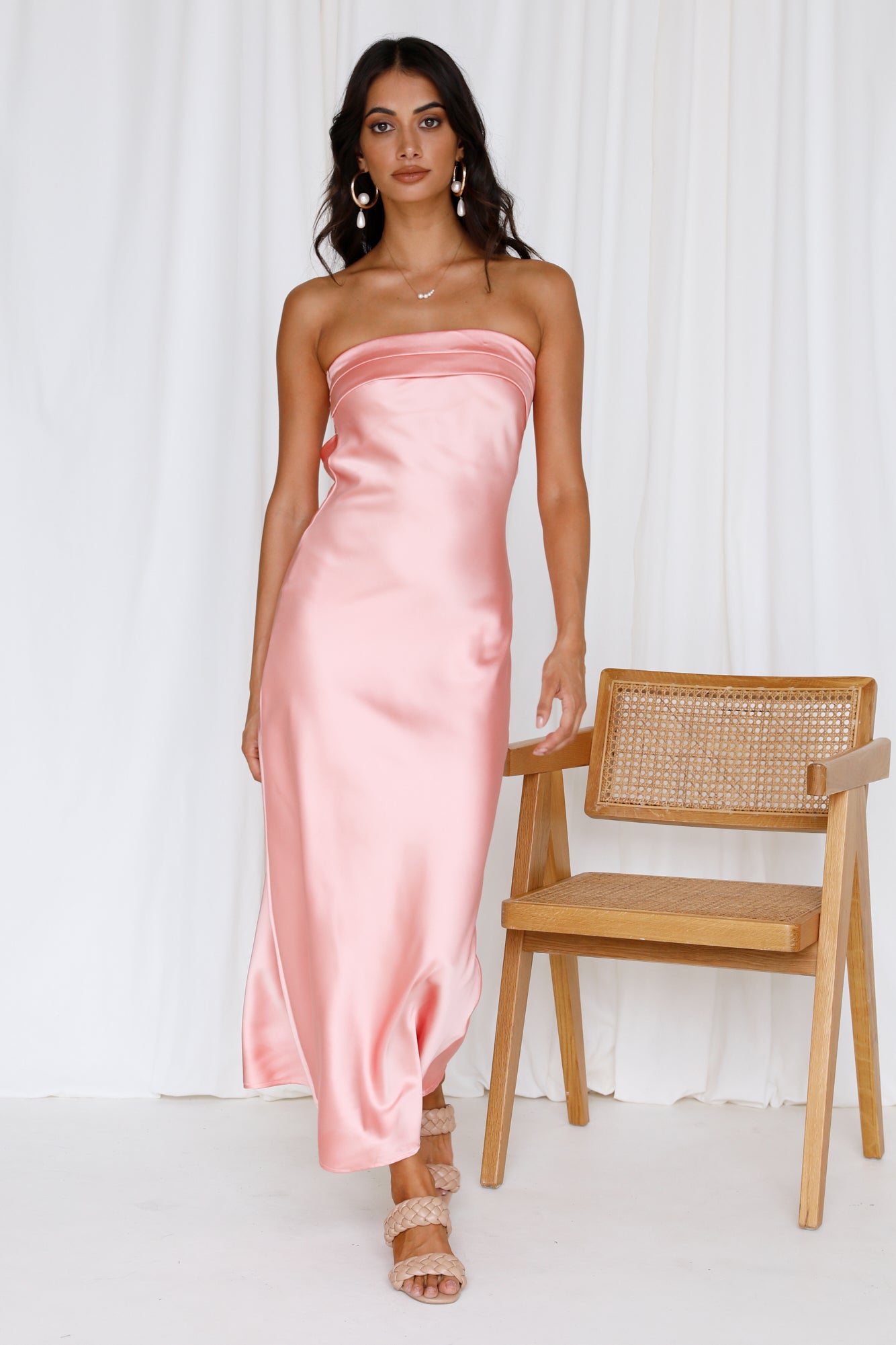 Gleam In Gold Maxi Dress Pink | Fortunate One Gleam In Gold Maxi Dress Pink | Fortunate One