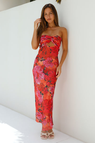 Out Of This World Maxi Dress Red