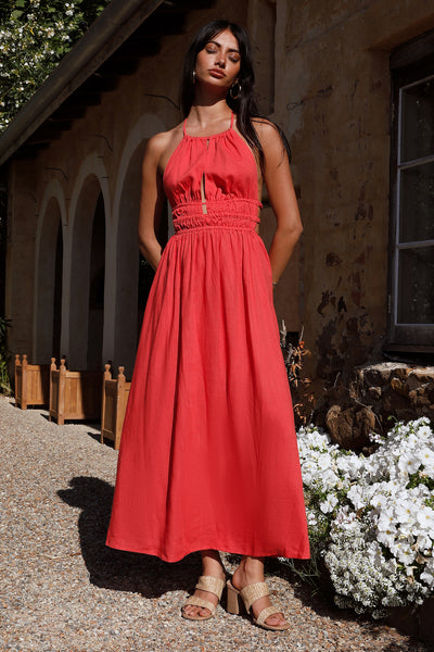 Feeling Spicy Maxi Dress Red