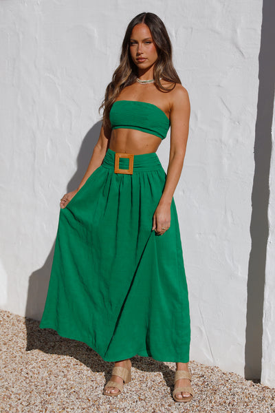 Hundred Years Maxi Skirt Green