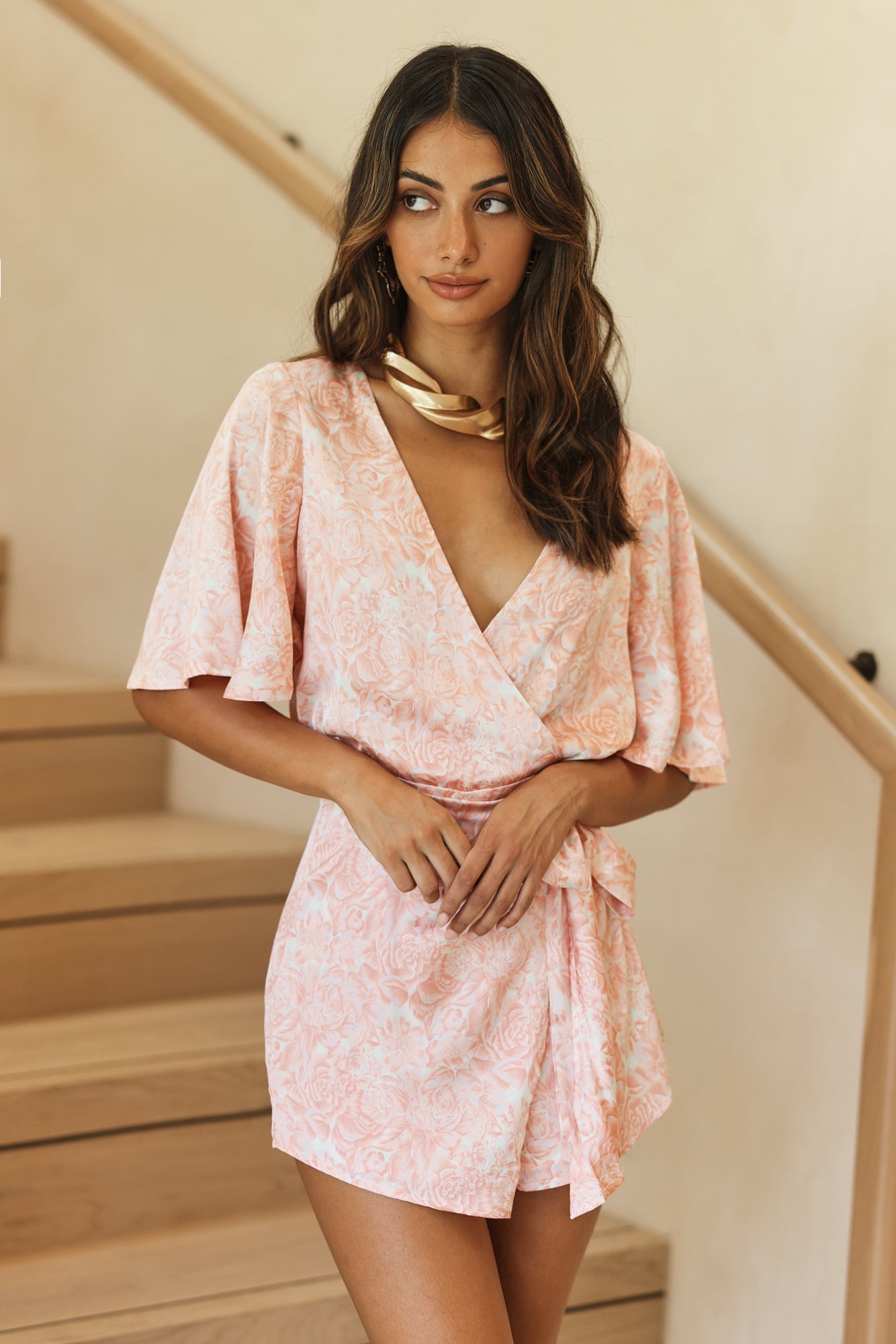 Peach Schnapps Romper Pink