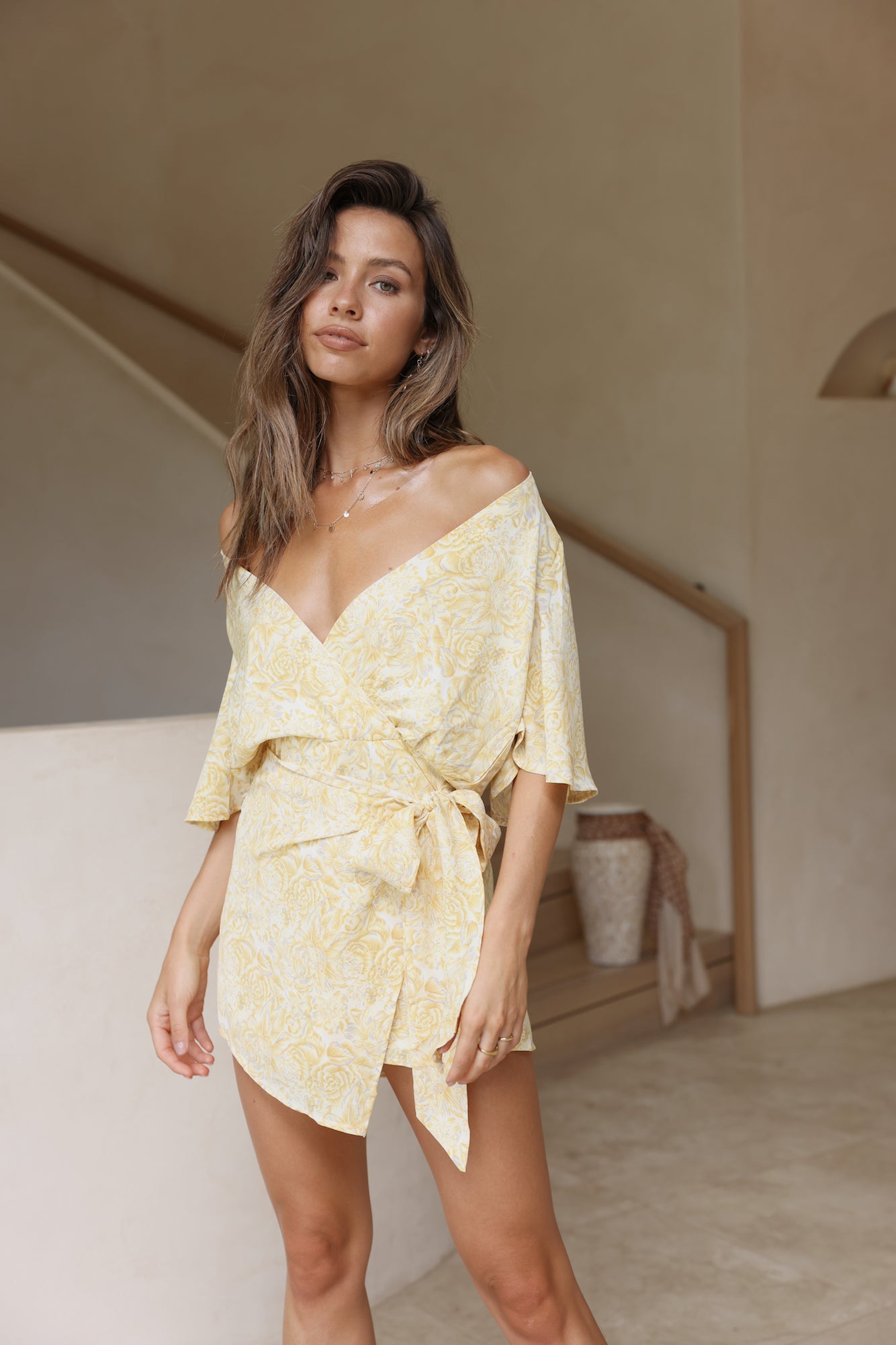 Peach Schnapps Romper Yellow