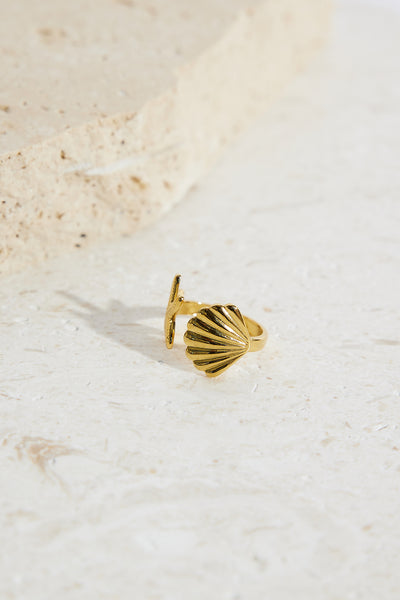18K Gold Plated Ocean Baby Ring Gold