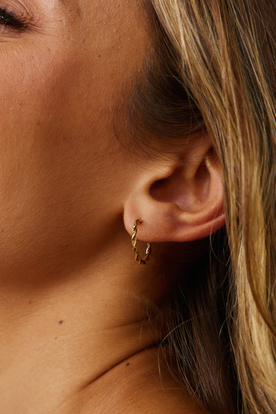 18k Gold Plated Guiding Lights Earrings Gold