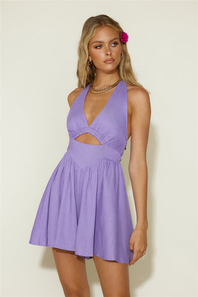 Smile For You Playsuit Purple