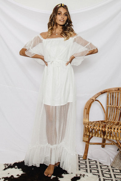 Masala Maxi Dress White