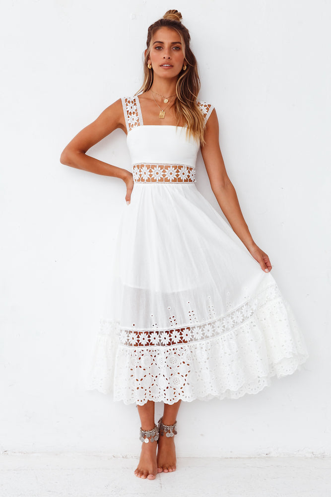 Eugenia Maxi Dress White | Fortunate One