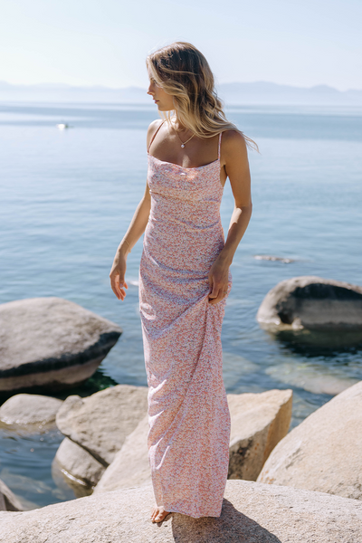 In The Air Maxi Dress Pink